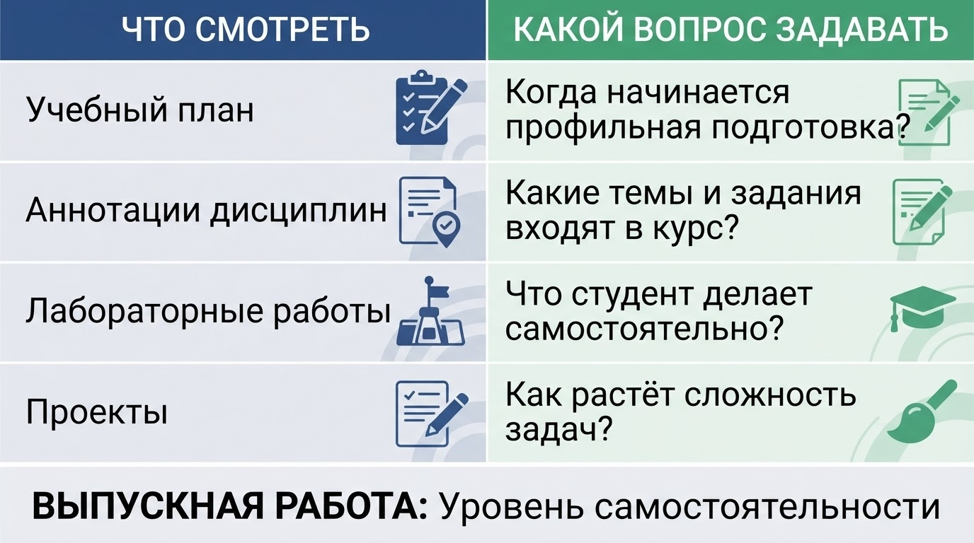 Практические вопросы абитуриента лучше собирать в одну систему